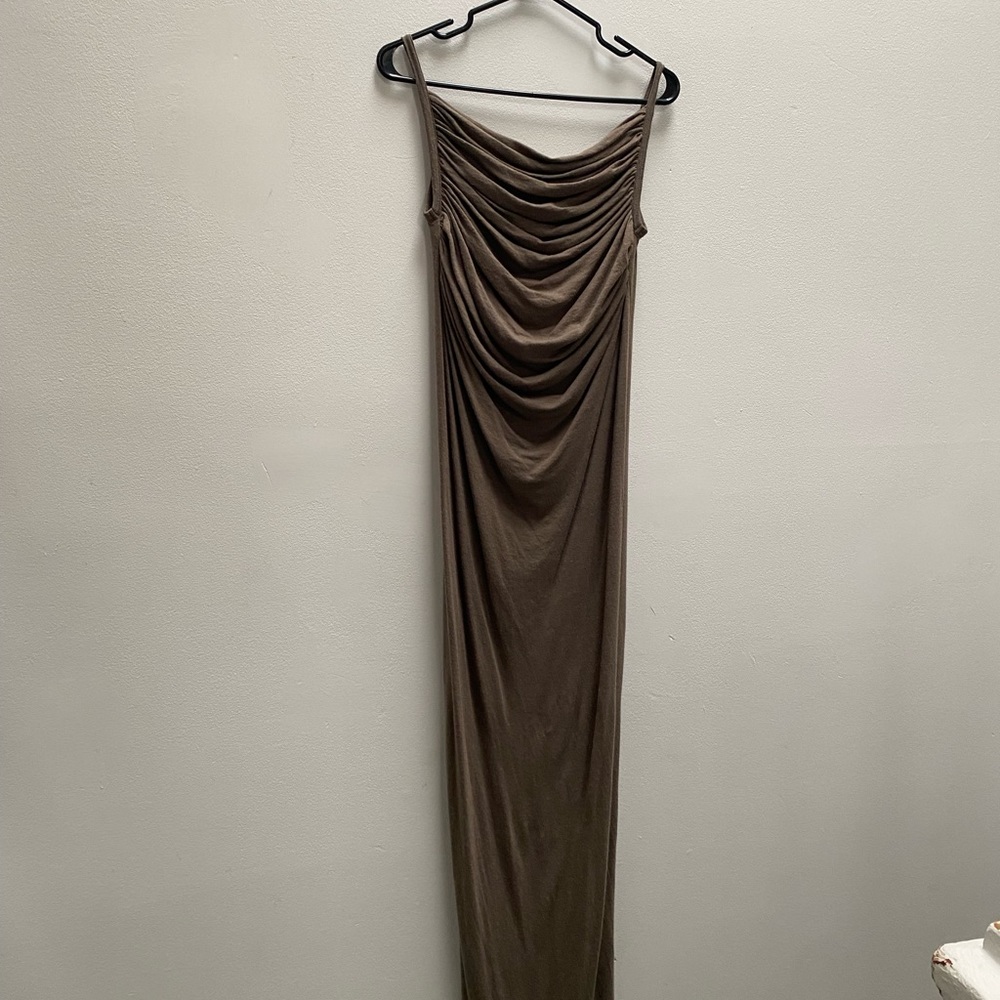 Rick Owens Lilies Ruched Maxi Dress